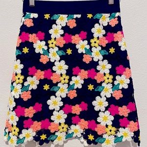 Milly Floral Midi Skirt - Multicolored Size 0